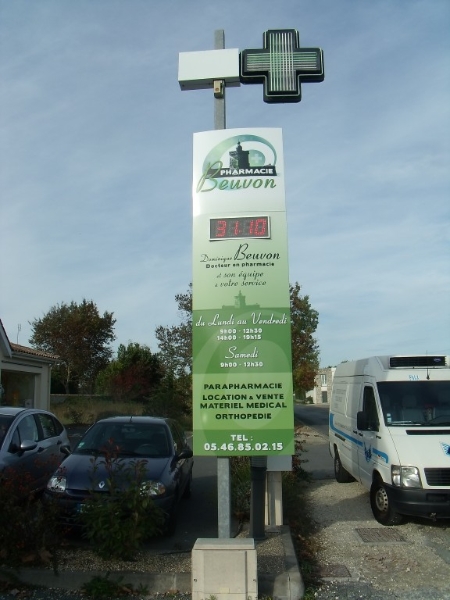 Signalisation, publicitaire, Fabricant, Enseigne, affiche, publicitaire, extérieur, avec, néon, Maroc, ville, Marrakech, Casablanca, Agadir, Essaouira, Panneaux, totems